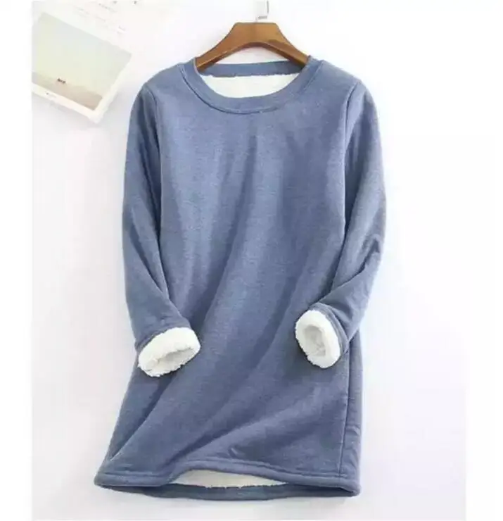 Autumn Winter Knitted Sweater Women Pullover O Neck Long Sleeve Femmle Loose Plus Size Warm Female Add Plush Tops | Женская одежда