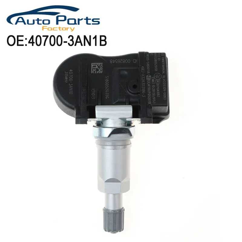 

Датчик давления в шинах 40700-3AN1B, 407003AN1B, 315 МГц, TPMS