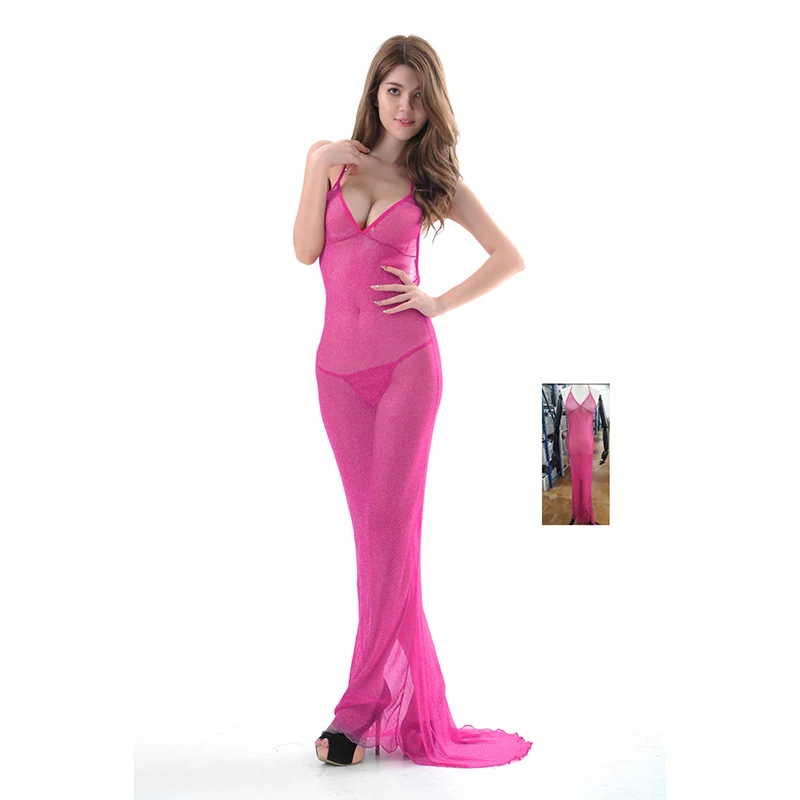 HKMN New Erotic Dress Women Sexy Underwear Long 160cm Skirt With Briefs 9 Colors Lingerie Silm Sex Dress Bodydoll Lace Sleepwear