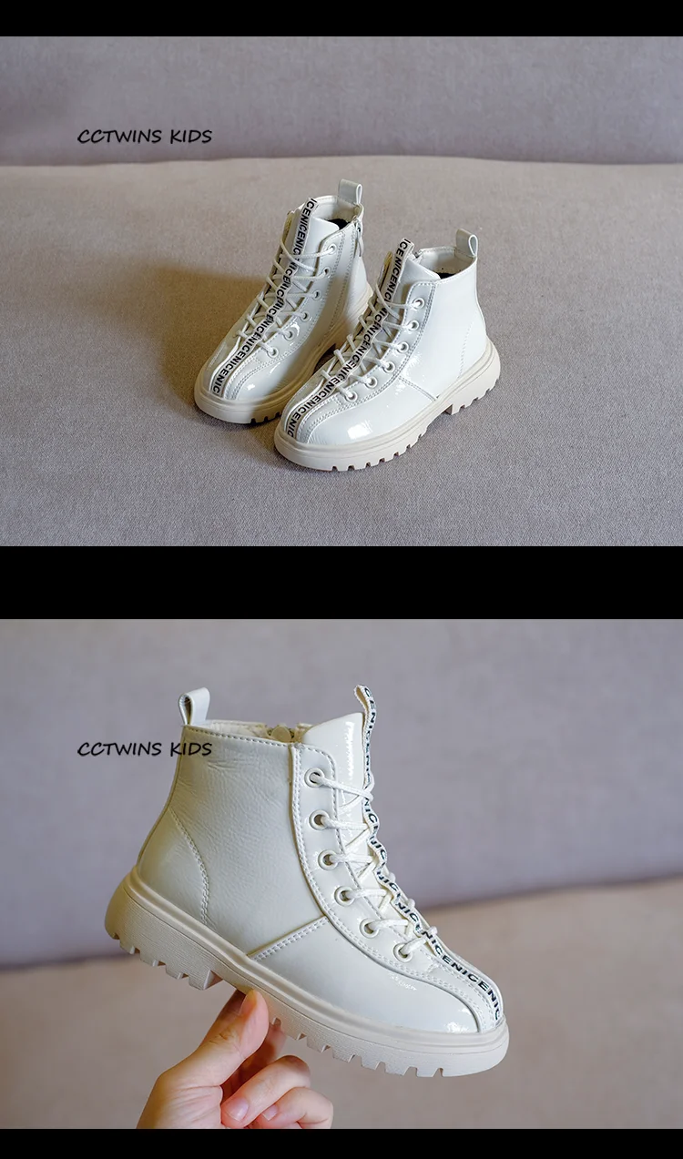 CCTWINS/детская обувь; коллекция года; Зимние Детские Модные ботильоны; детская обувь из искусственной кожи; брендовые теплые ботинки для девочек; для малышей; FB1782