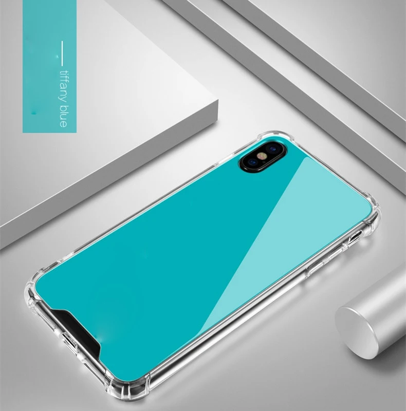 Iphone11 x Чехол для мобильного телефона Apple 7 8 XS MAX защитный чехол анти-капля Акриловый Два в одном макияж зеркальный чехол