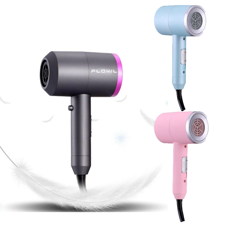 

New 1400W Supersonic Constant Temperature Control Ion Hair Dryer Household Hammer Large Power Fuchsia Hair Repairing Hairdryer