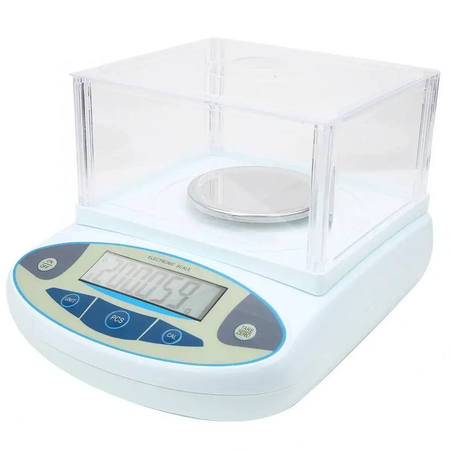 

200g x0.001g 1mg Lab Analytical Balance Digital Jewelry Scale with 200g Weight 100-240V EU/US Plug HighPrecision