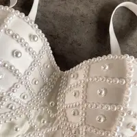 Full Beads Female Corset Top Women Camis Nightclub Pearls Short Chest Binder Sexy Camisole Mujer Lingerie Tube Bra Debardeur - Image 6