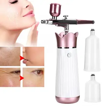 

New Portable Beautiful Handheld Airbrush Set Air Compressor Hydrating Face Moisturizing Skin Care Nano Paint Spray Gun USB l