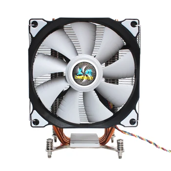 

LANSHUO CPU Silent Fan 4 Heat Pipe 4 Wire ligent Temperature Control CPU Cooler Fan for 775/1150/1155/1156/1366/2011