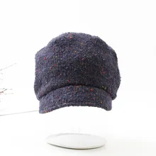 Высокое качество, шапки Vistor, вязаный шерстяной берет для девочек, мягкие, теплые, с коротким козырьком, шапки волшебника в свободном стиле