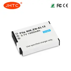 JHTC 1 шт EN-EL12 1400 mAh Батарея для Nikon CoolPix S610 S610c S620 S630 S710 S1000pj P300 P310 P330 S6200 S6300 S9400 S9500