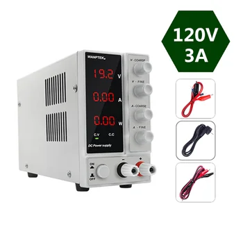 

Newest 120V 3A Adjustable Laboratory Power-Supply DC Regulable Voltage Stabilizer Mini Bench Source Digital 0.01W