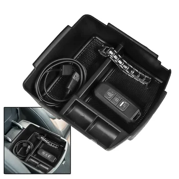 

Console Storage Box Storage Box Interior Organizer ABS For Kia Seltos 2020-2021