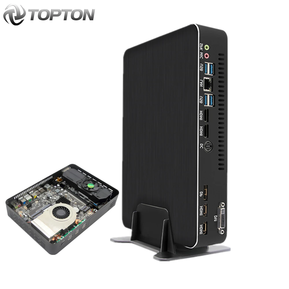 Игровой компьютер Intel Core i5 9400F 6 ядер i7 8700 i3 9100F Nvidia GTX 1050Ti 4 Гб мини ПК 2 * DDR4 HDMI 0 1 DP DVI