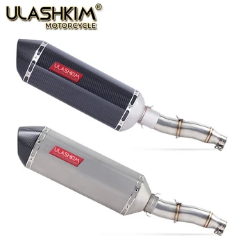

Motorcycle Full Exhaust System Muffler Escape Slip On For YAMAHA XG250 XT250 Modified Contact Middle Pipe Adapter Connect