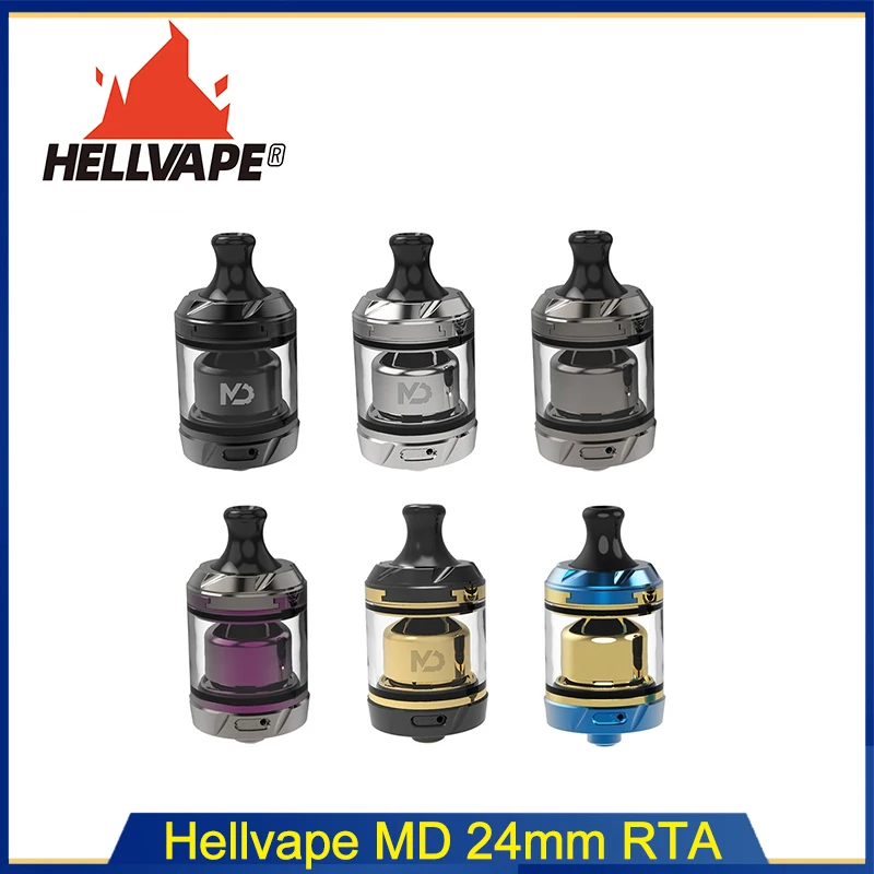 Оригинальный атомайзер Hellvape MD RTA 2 мл/4 мл емкость 24 мм для испарителя потока