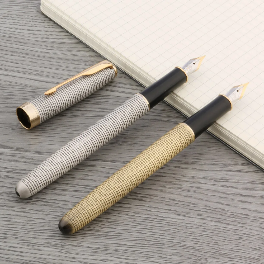 Ручка перьевая JINHAO 75 каллиграфия с узором под золото офисные и школьные