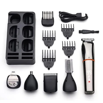 

Multifunctional Waterproof LCD Digital Display Men's Electric Hair Clippers Barber Salon Barber Professional Tool Set