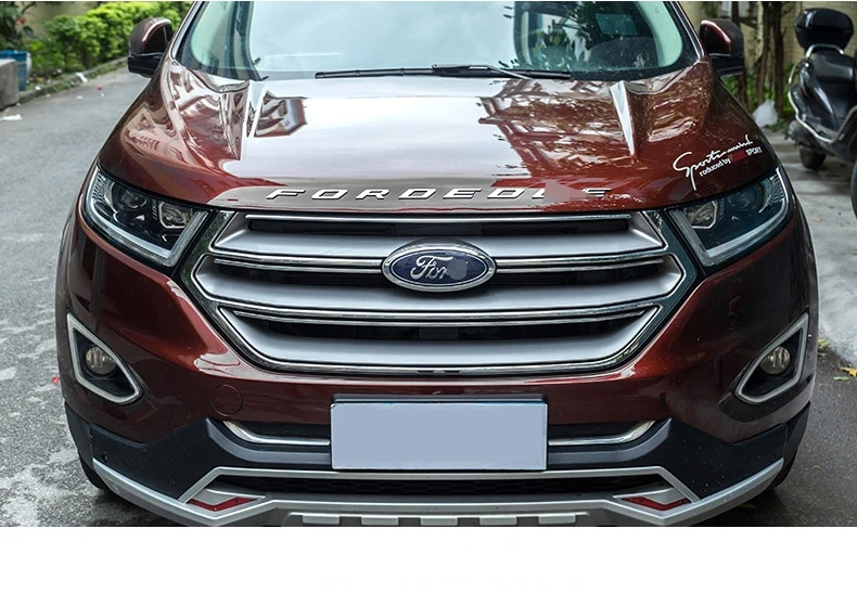 bumper stickers For Ford EDGE Se 2012 2013 2014 2015-2020 SILVER Graphite Hood Letters Emblem-Gloss Finish metal Emblem funny bumper stickers