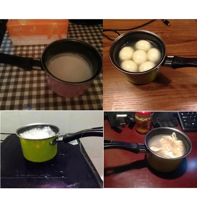 4 дюйма мини шоколад портативная сковорода молоко соусы кухня горшок для кемпинга Пособия по кулинарии Пластик ручка с антипригарным покрытием кухонные сковороды кухонная посуда