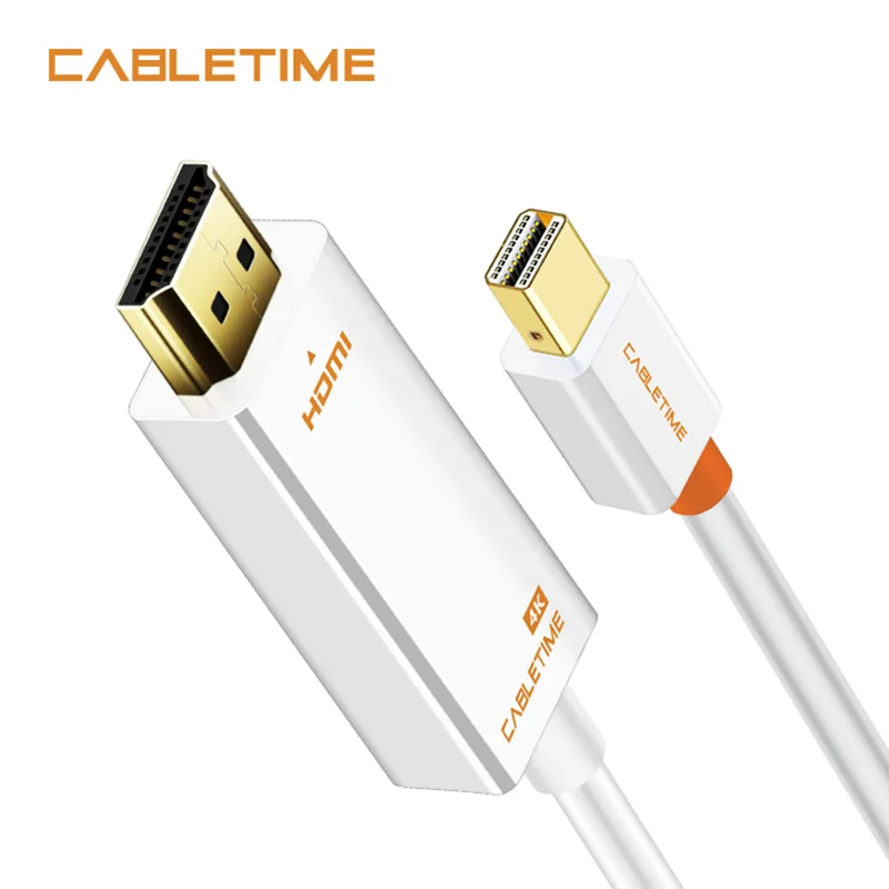 Переходник Cabletime Thunderbolt Mini DisplayPort dp HDMI 4K кабель порта дисплея для 1080P ТВ Lenovo