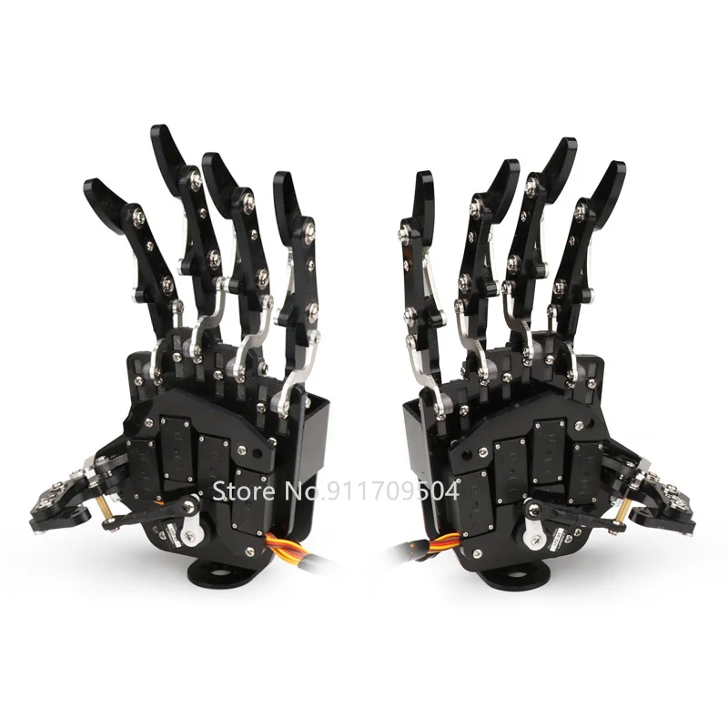 DIY bionic mini humanoid machine left and right hand DFD-01 servo uHand mechanical finger/five-finger independent/mechanical arm | Игрушки и