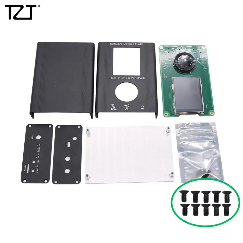 TZT PortaPack для HackRF One SDR макетная плата с 0.5PPM TCXO портативная + Корпус|Голосовые модули