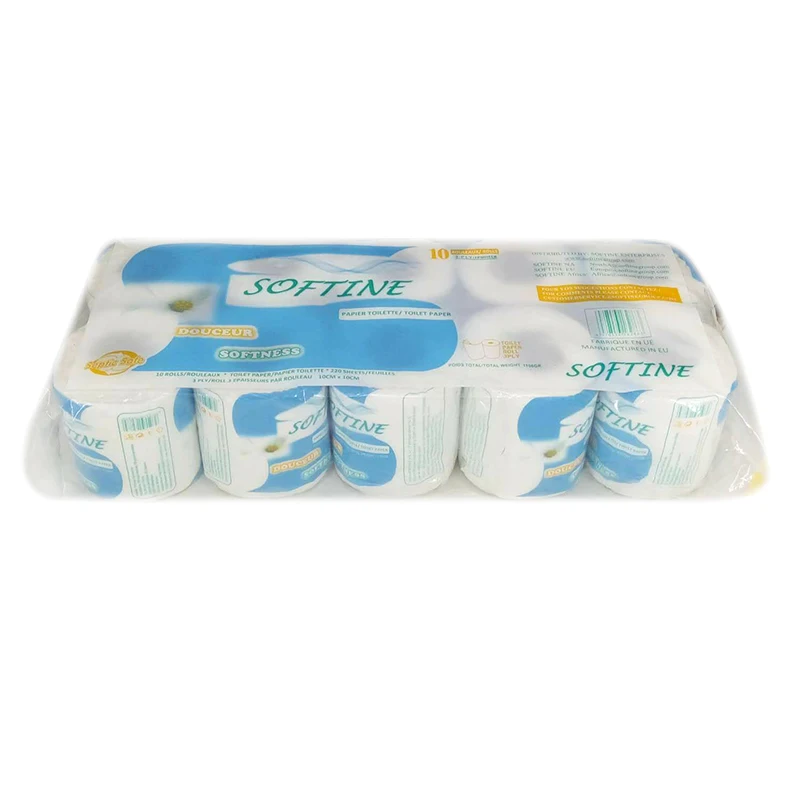 10 Rolls Toilet Paper,Smooth Soft Professional Series Premium 3-Ply Toilet Paper Home Kitchen Toilet Tissue 