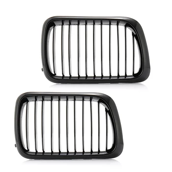 

New Car Front Grille For BMW 3 Series E36 97-99 Bumper Grill Net 2Pcs High Quality Bright Black Grille Grill Car Accessries 2020