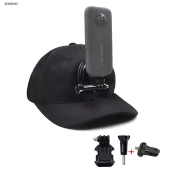 

4 in1 Baseball Hat Sun Cap Hat 1/4 inch adapter Base Mount Holder For insta360 one X GoPro DJI OSMO Action Sports camera