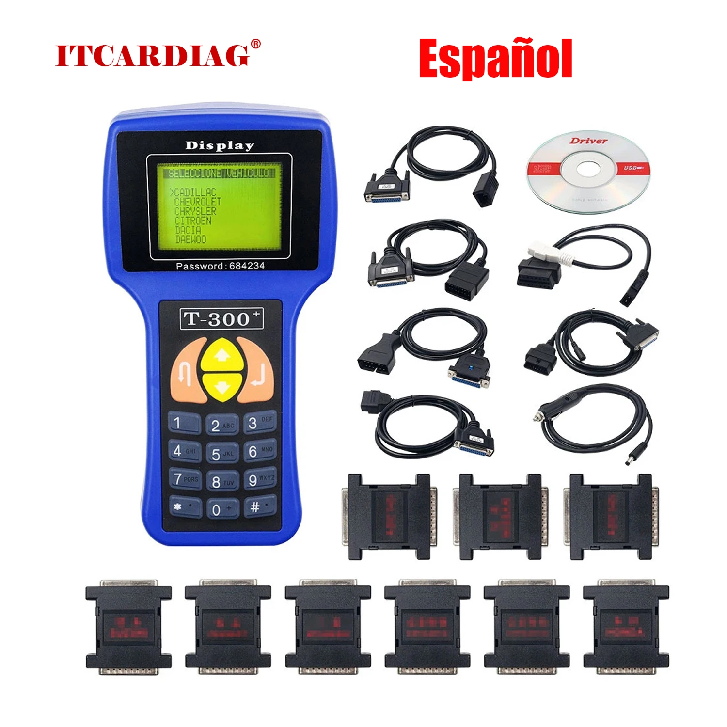 T300 Auto Car Key Programmer T-Code T Code V17.8 Obdii Obd2 Multi Vehicle Diagnostic Tool T300 + Car Key Maker Key Code Program