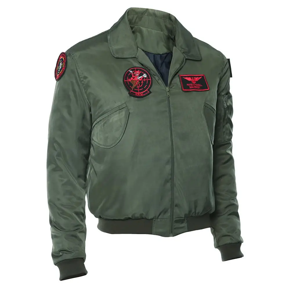Топ духовая трубка Maverick Bomber косплей костюм куртка-пилот пальто карнавальные костюмы на Хэллоуин