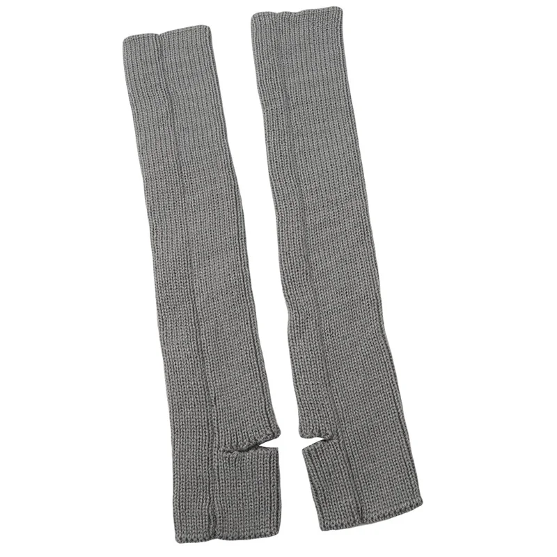 light grey Женские Профессиональные носки для латинских танцев, вязаные спортивные защитные шерстяные сапоги - Цвет: light grey