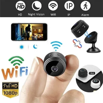 

A9 Mini Camera Wireless Wifi 1080P HD Night Vision Camcorder Home Security Camcorders APP Remote Monitor Phone App
