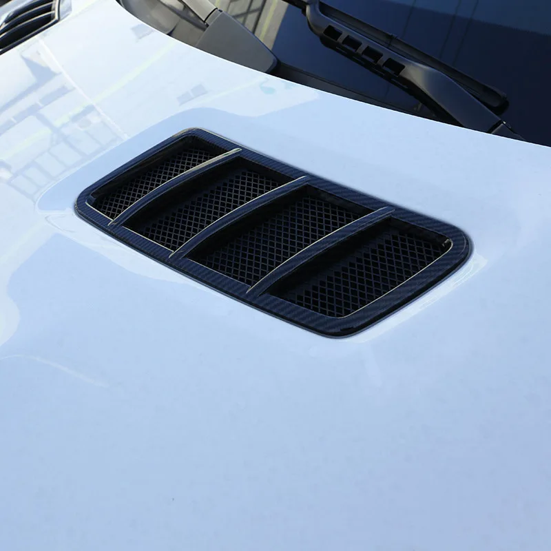 

2pcs Carbon Fiber Styling Engine Roof Hood Frame Trim 3D Sticker For Mercedes Benz ML GL GLE GLS Class W166 2013-2019 Car Accessories