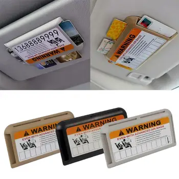 

Car-styling Auto Sun Visor Organizer For Temporary Holder High-Speed Clip Tidying IC Parking Phone Card Number L7A6
