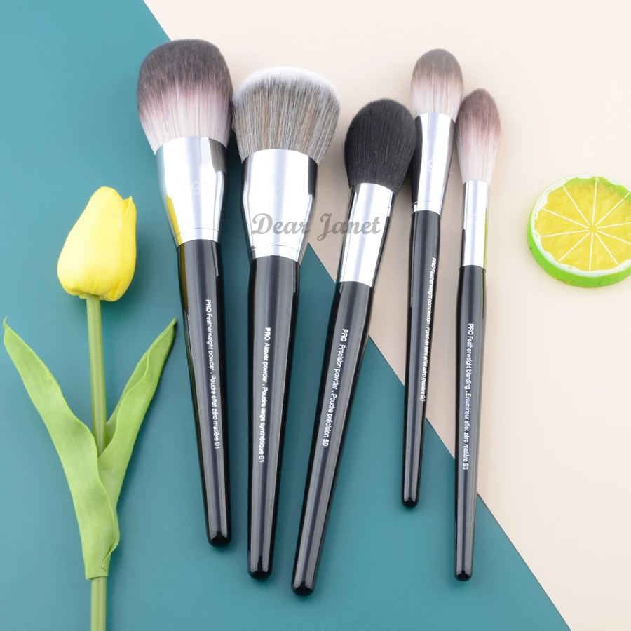 Makeup Brush Set Makeup Brush Makeup Tool Set Makeup Tool S series Pro Makeup brushes Big size black handle synthetic hair