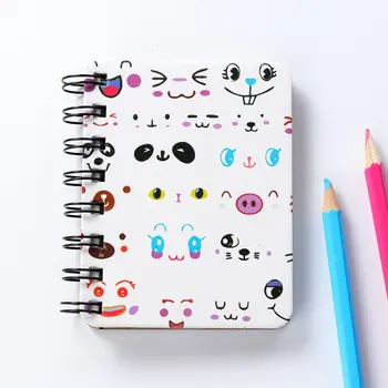 

New Mini Cute Animal Spiral Notebook Cartoon Coil Book Portable Pocket Steno Memo Notebook for Diary School Office Supplies