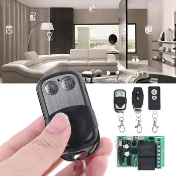 

433Mhz DC12V Voltage 2CH Relay Wireless Remote Control Switch RF Receiver Module for Smart Home Switch Transmitter