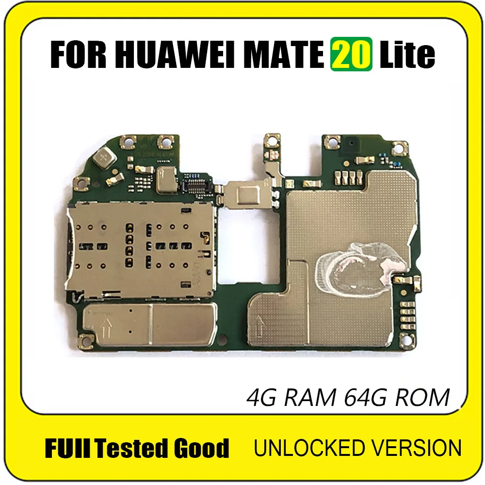 Материнская плата для HuaWei P20 Lite оригинальная разблокированная материнская 4 + 64 ГБ 128 с полными ЧИПАМИ Android OS