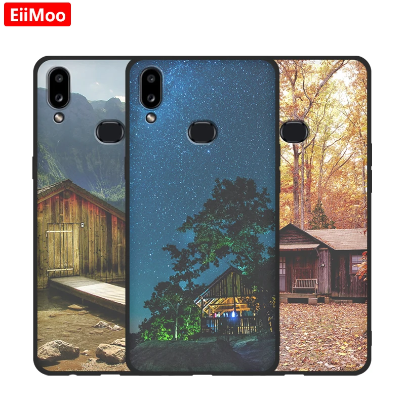 Силиконовый чехол EiiMoo для Samsung Galaxy A10S SM A107F A107M мягкий из ТПУ с принтом