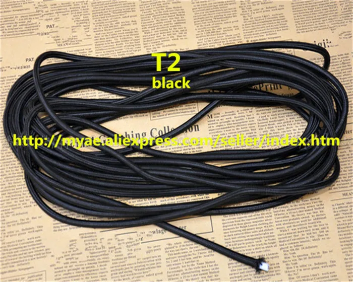 10m a lot fabric electrical cable Electric cable retro 20.75 textile woven mesh cable wire and the color yellow of power lines (39)