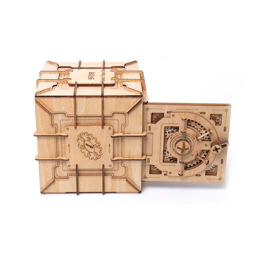 Хранение DIY Собранные взрослые пароль деревянные подарки для девочек 3D Коробка С Сокровищами кольцо модель игрушки механическая передача ювелирные изделия серьги