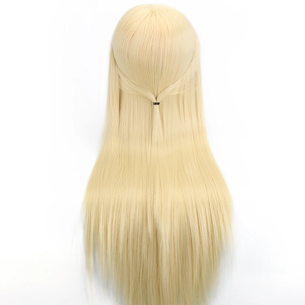 26'' Hairdressing Training Head Salon Doll for Hairstyles Matt Wig Design Hair Doll+ Clamp Mannequin Head Braiding Dummy