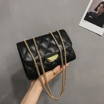 

Bag female 2020 new net red small black bag texture messenger shoulder bag diamond small square bag super fire female bag