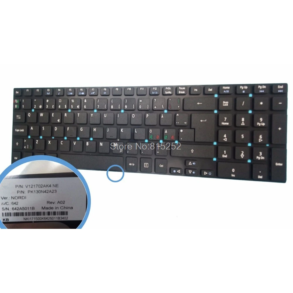 

Клавиатура для Acer Aspire 5830 5830TG MP-10K36DN-5281W скандинавские Италия Япония JP русский 90.4YU07.C0E V121702FK4 0KN0-7N1ND2213