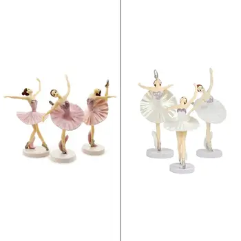 

3pcs/set Plastic Ballet Dancer Figures Cake Topper Birthday Cake Decoration