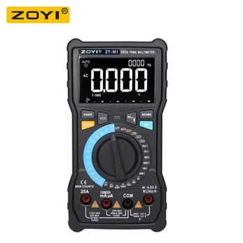 

ZOYI ZT-M1 Dual Mode True-RMS Digital Multimeter 8000 Counts AC/DC Voltage Current Ohm Temperature Auto/Manual With Backlight