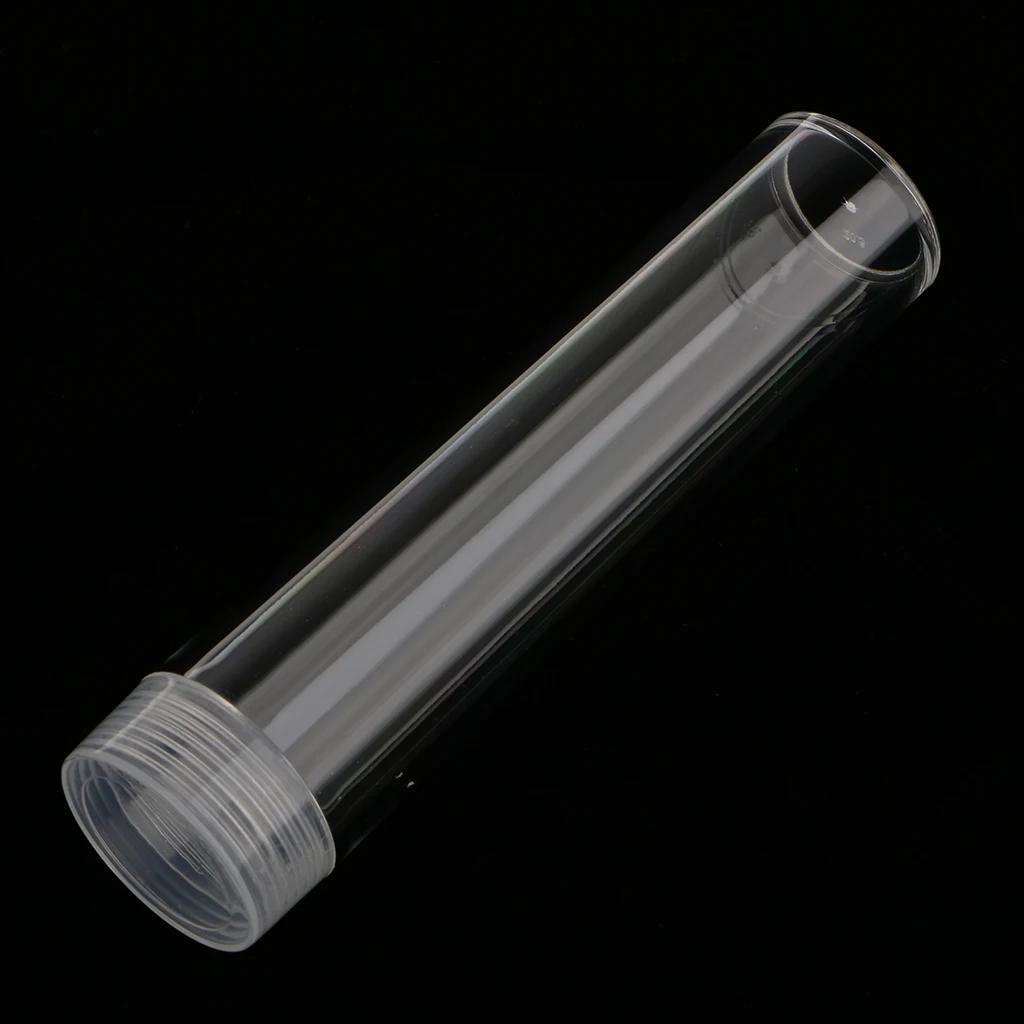 10Pcs 22.9mm Dia Clear Coin Capsules Coin Storage Case Round Protective Tube, Plastic Pill Box for Travel Outdoor