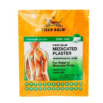 

CN Herb Tiger Balm Plaster Cool 27 PCs Pain Relief Patch Medicine Patch Tiger Sticky Plaster Old Tiger Back Pain Patch