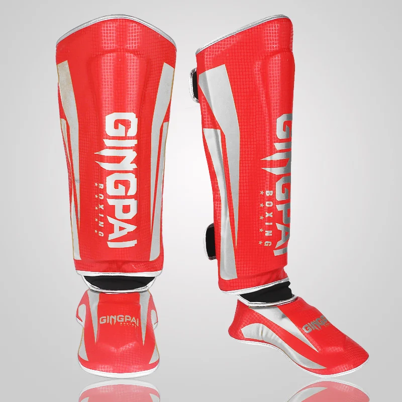 Adult Muay Thai MMA Kickboxing Taekwondo Shin Guard Instep Ankle Protectors Martial Arts Kick Boxing Legging shin guard pads kickboxing shin guards kickboxing leg guards