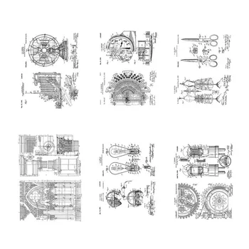 

15*20CM 2019 DIY New Stamps For Scrapbooking And Clear Stamps Inventor Cling Mounted Rubber Stamp Set Account Craft Set