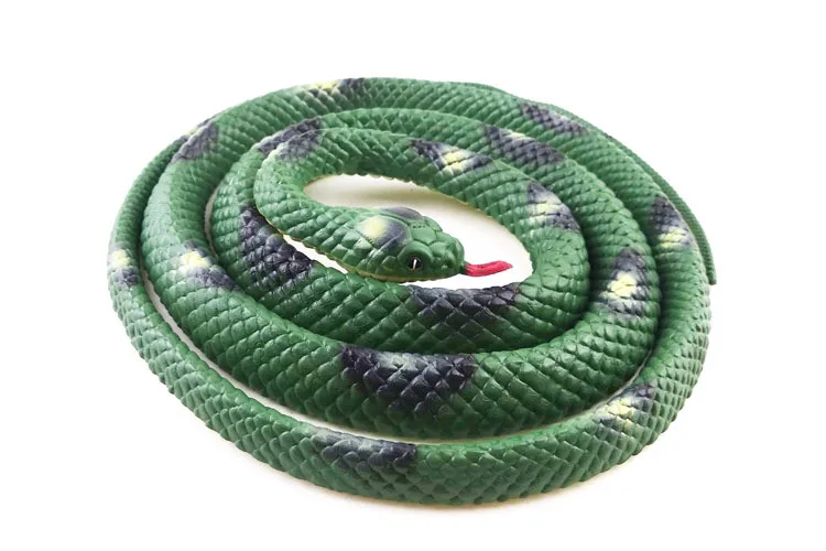 Halloween Trick Toys 1.35 M Serpent APRIL FOOL'S DAY Entire Toy Model Snake Boa Constrictor Fake Snake